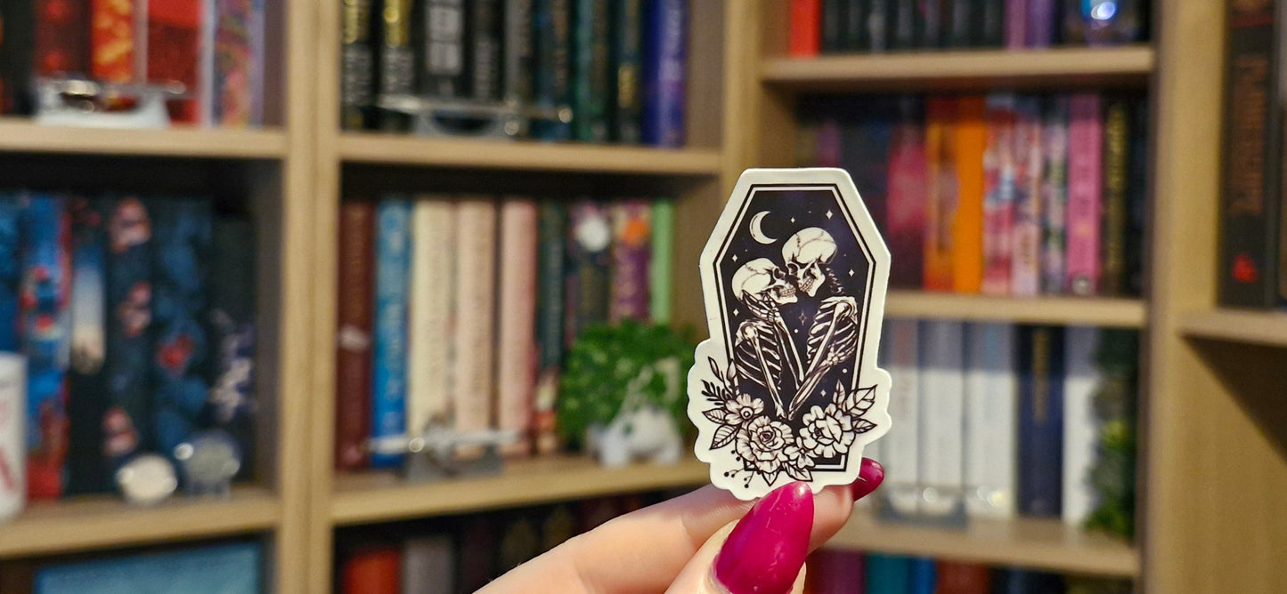 Sticker (The Lovers - gothic floral coffin ver)
