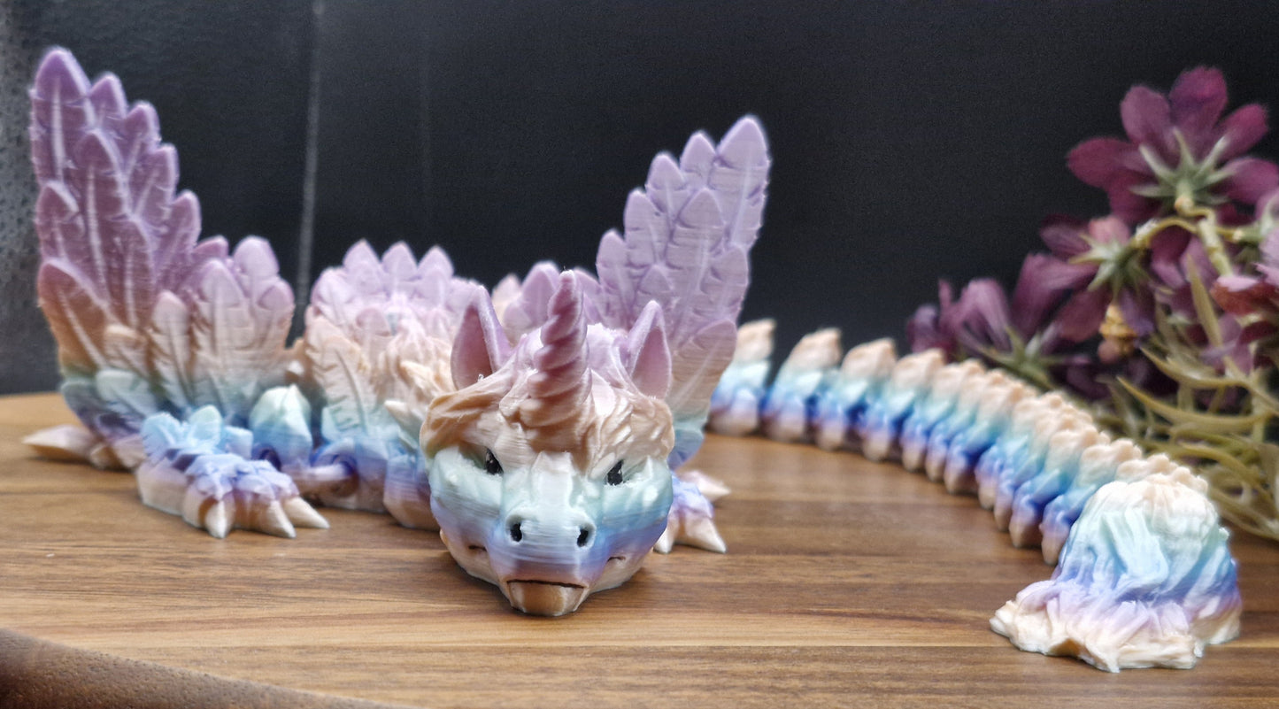 3D Printed Alicorn Adult Dragon - With wings