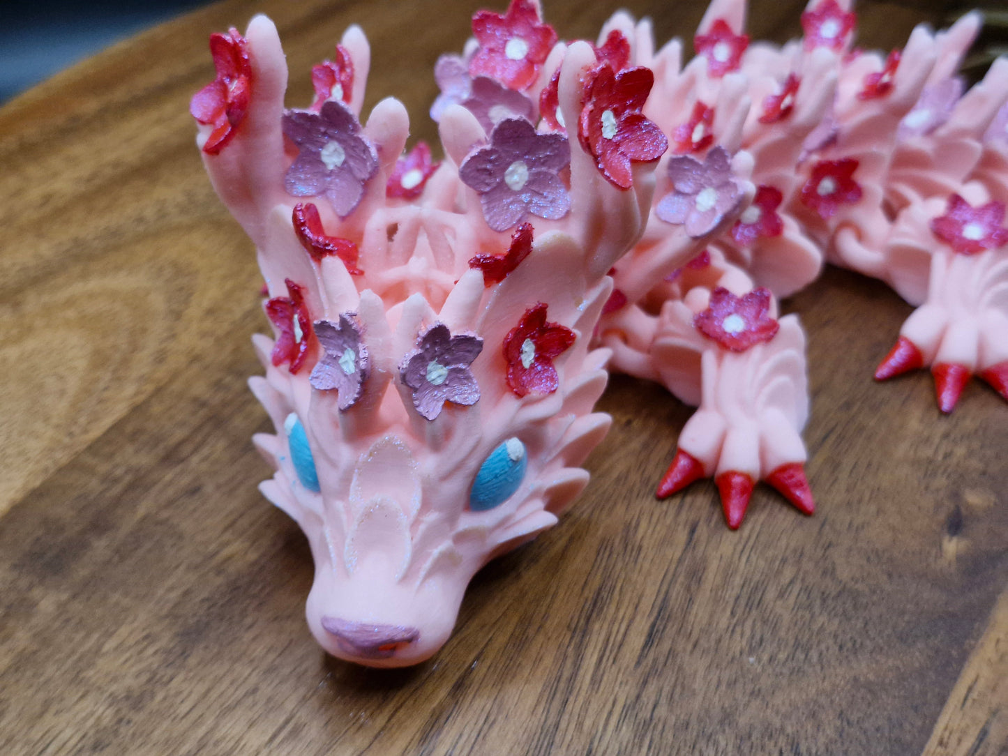 3D Printed Cherry Blossom Baby Dragon (10-12 inches)