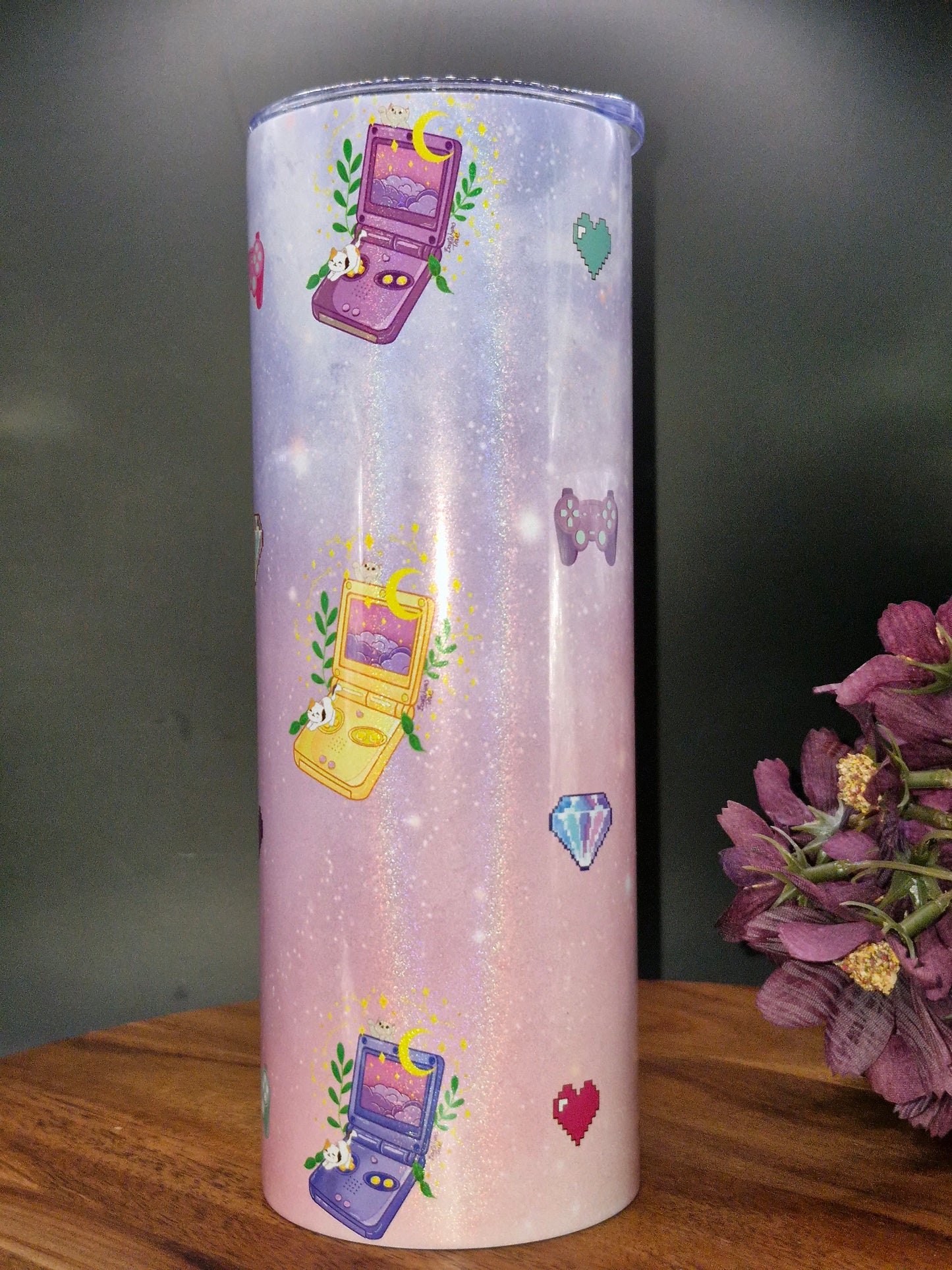 SP, Cats and Constellations - Retro Gaming Nostalgia - 20oz tumbler
