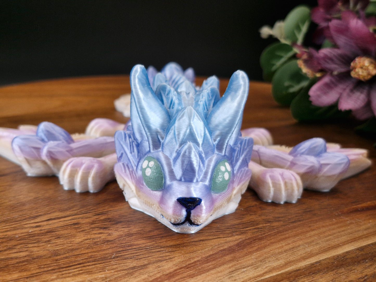 3D Printed Rabbit Dragon Chubby Baby Dragon