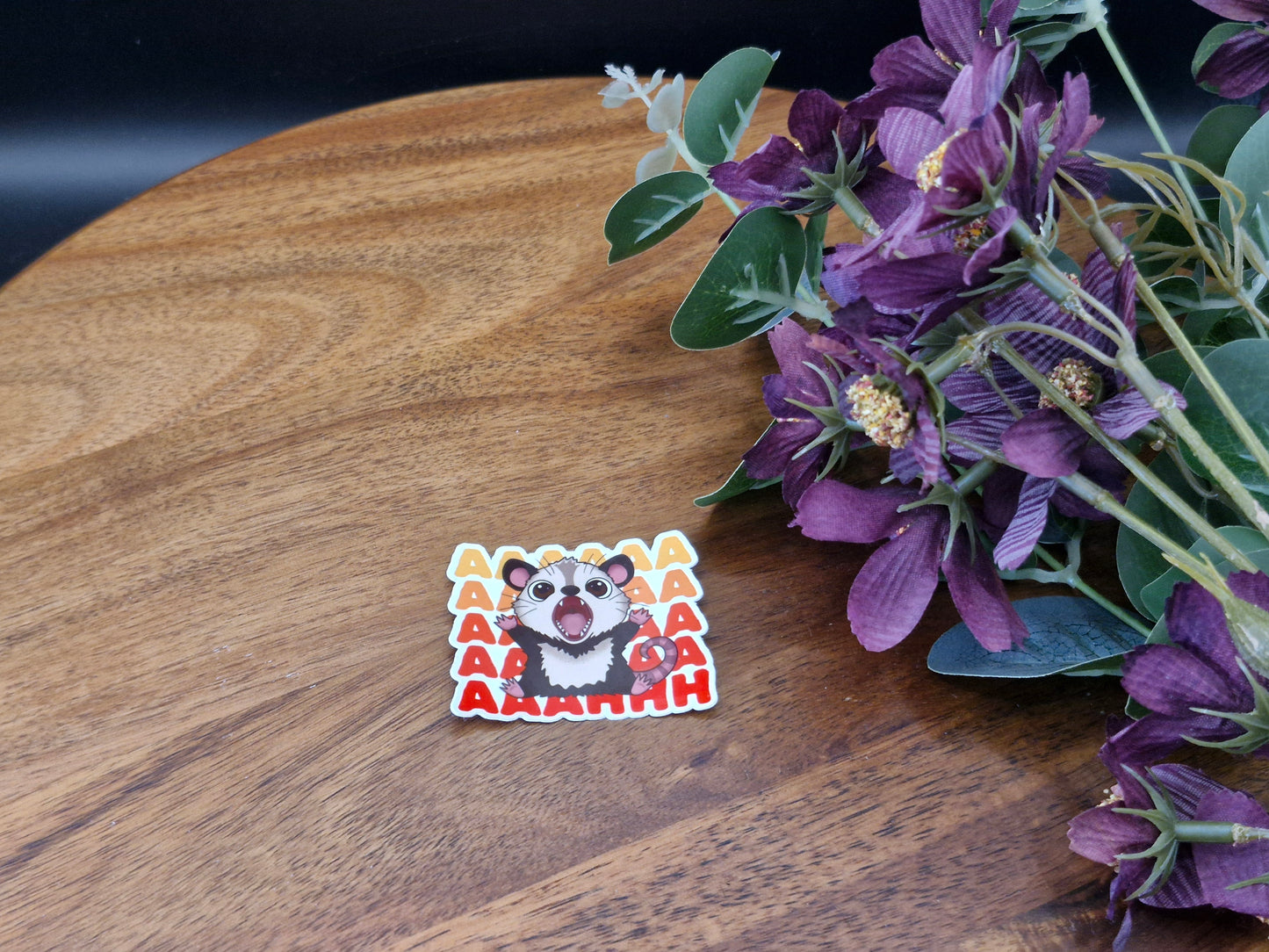 Possum scream (aaahhhh) - Relatable Possum - Sticker