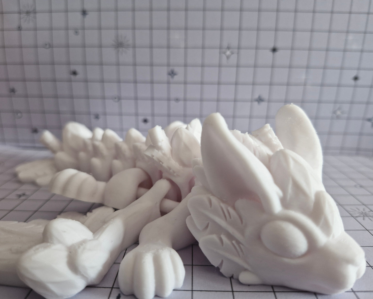 3D Printed Rabbit Dragon Chubby Baby Dragon