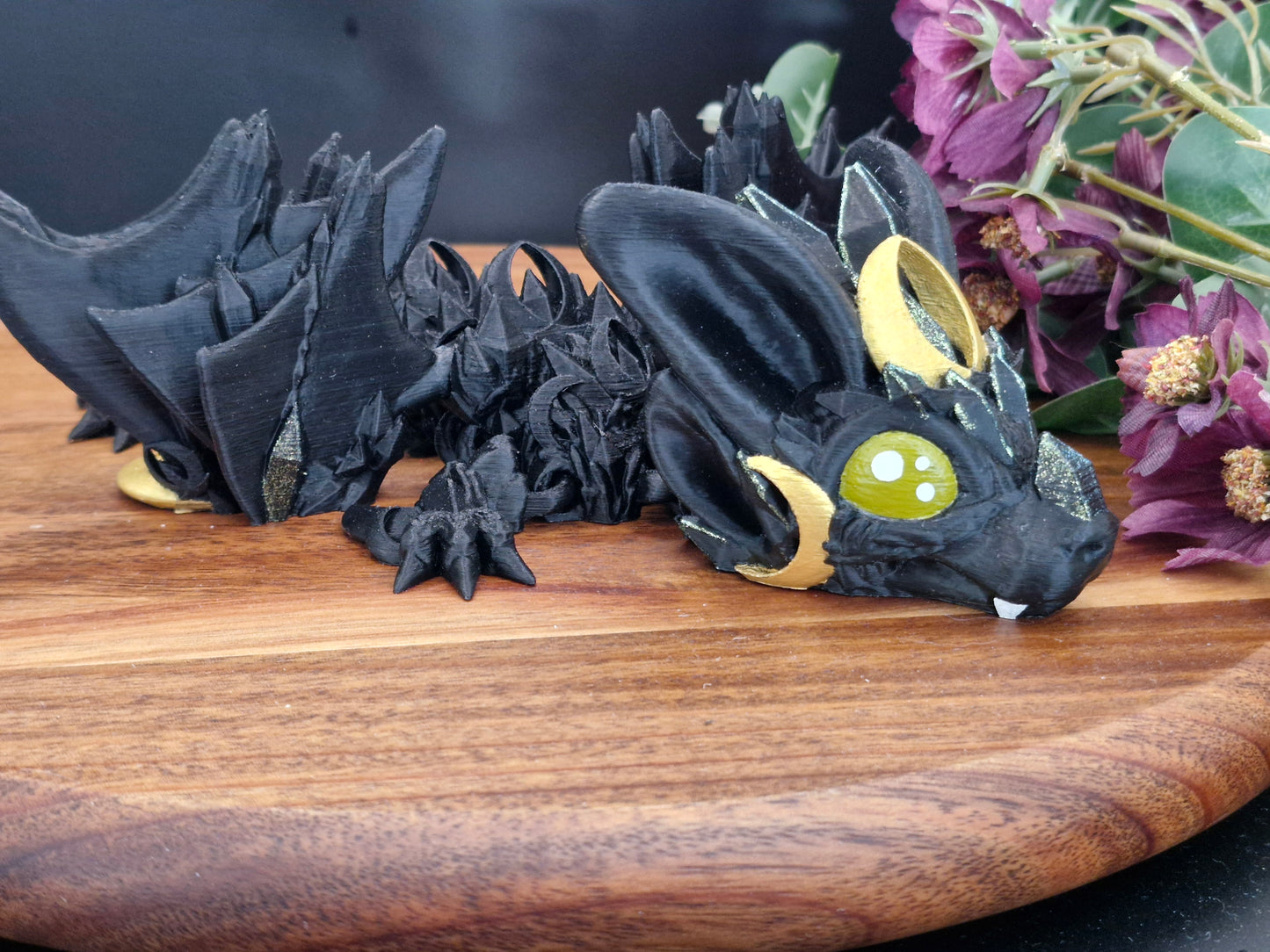 3D Printed Night Wing Baby Dragon (10-12 inches)