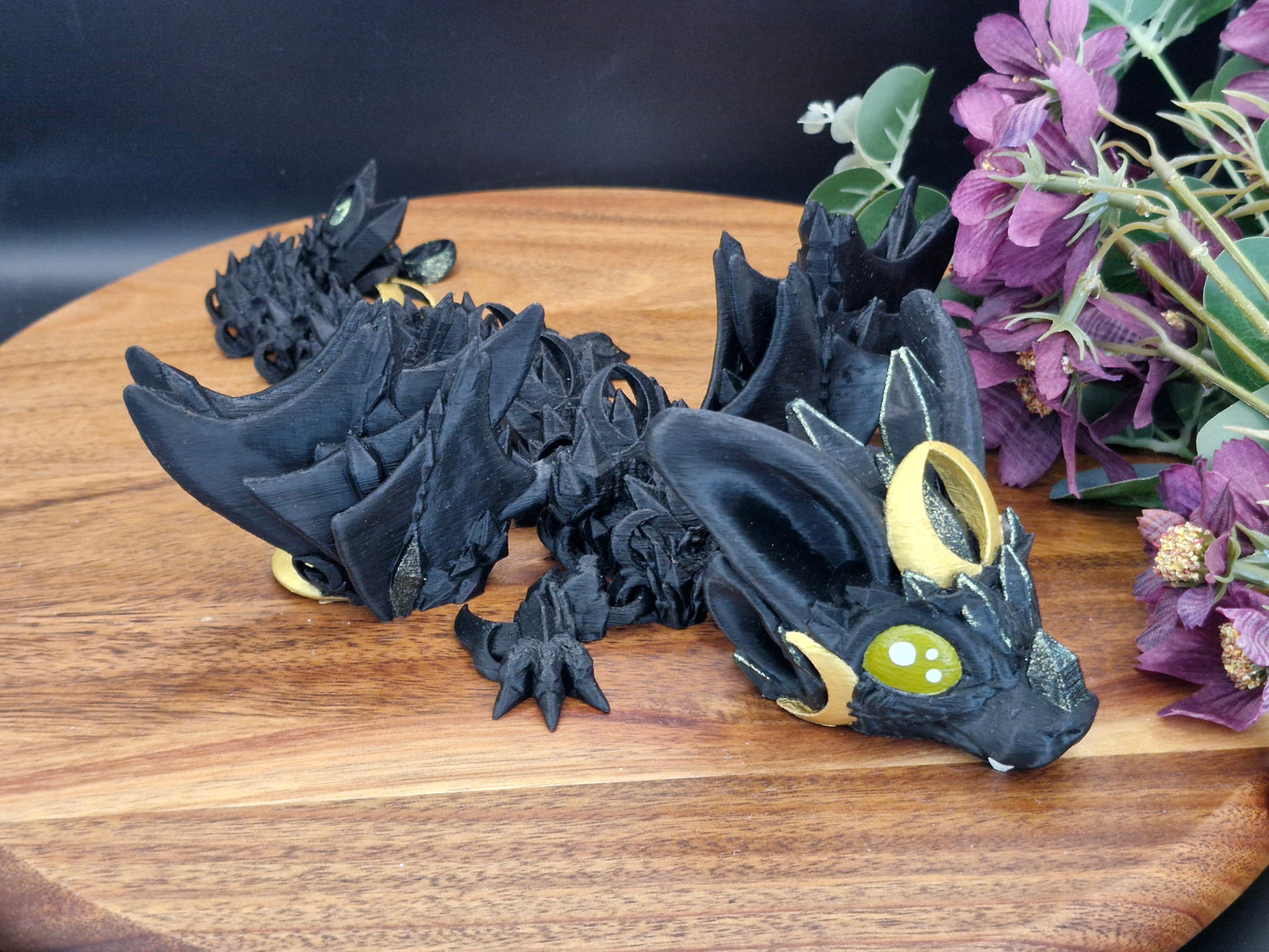 3D Printed Night Wing Baby Dragon (10-12 inches)