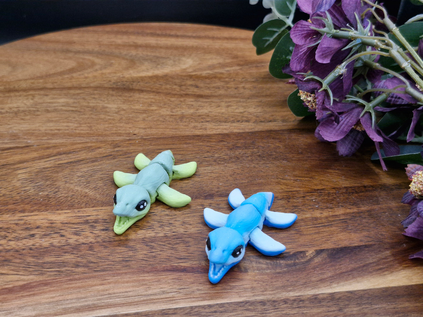 3D Printed Snappy Water Dino Hatchling