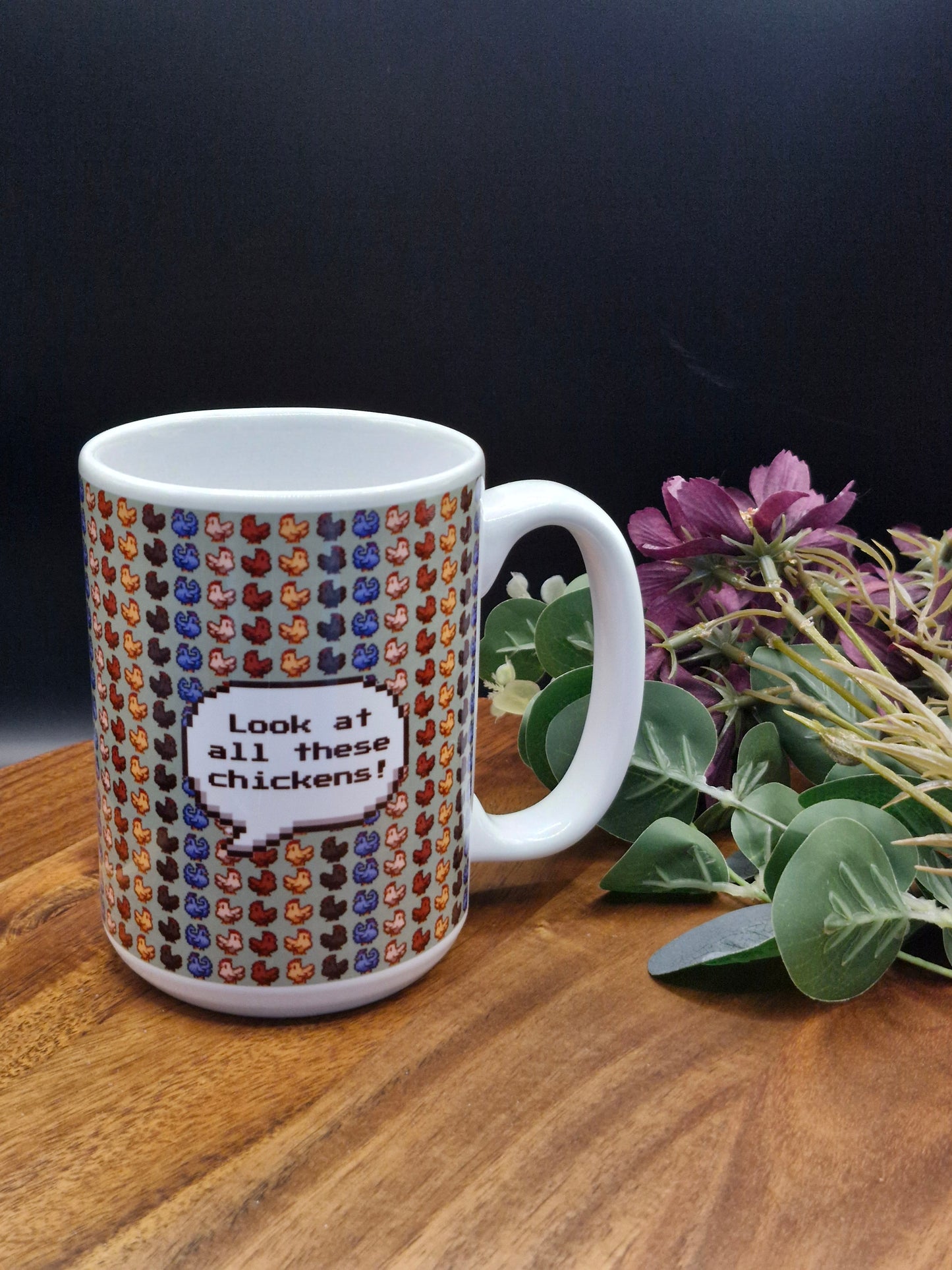 Pixel Chickens - Stardew Valley inspired Mug
