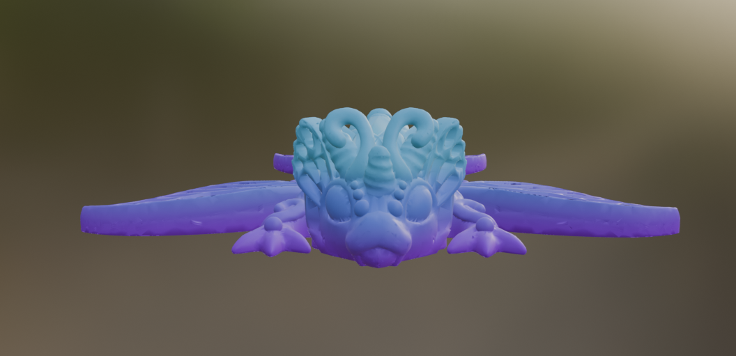 3D Printed Butterfly Chubby Baby Dragon