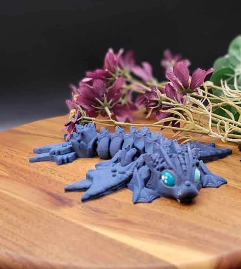 3D Printed Ocean Chubby Baby Dragon