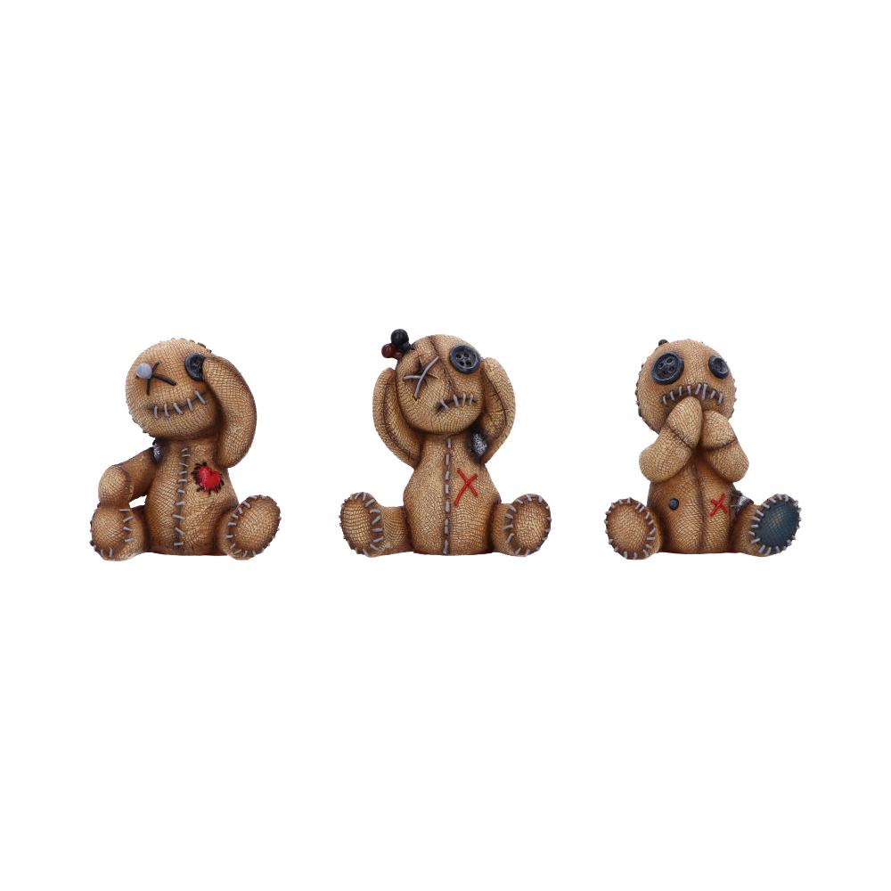 Three Wise Voodoo Dolls Figurines