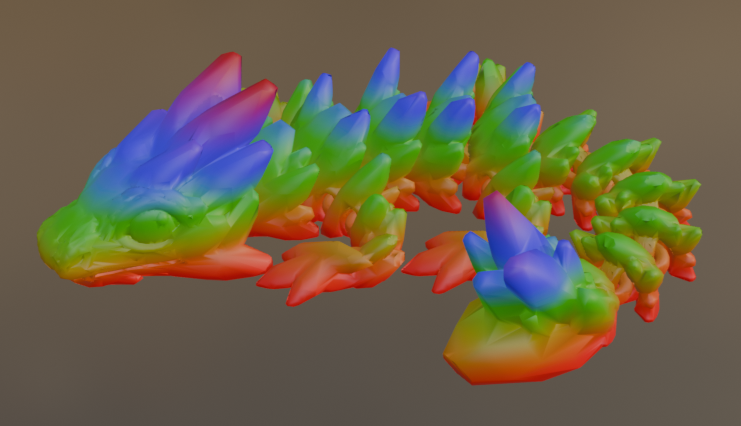 3D Printed Gemstone Baby Dragon