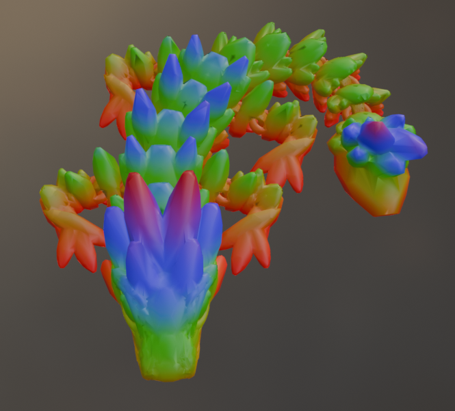 3D Printed Gemstone Baby Dragon