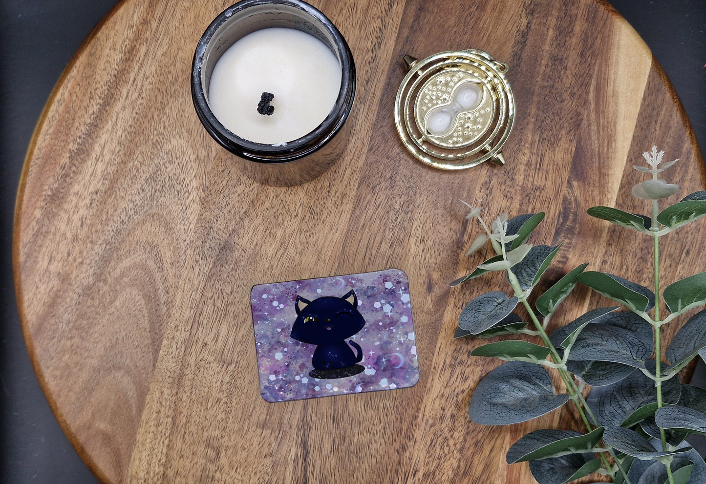 Galaxy cat (wink) - Rectangle Fridge Magnet