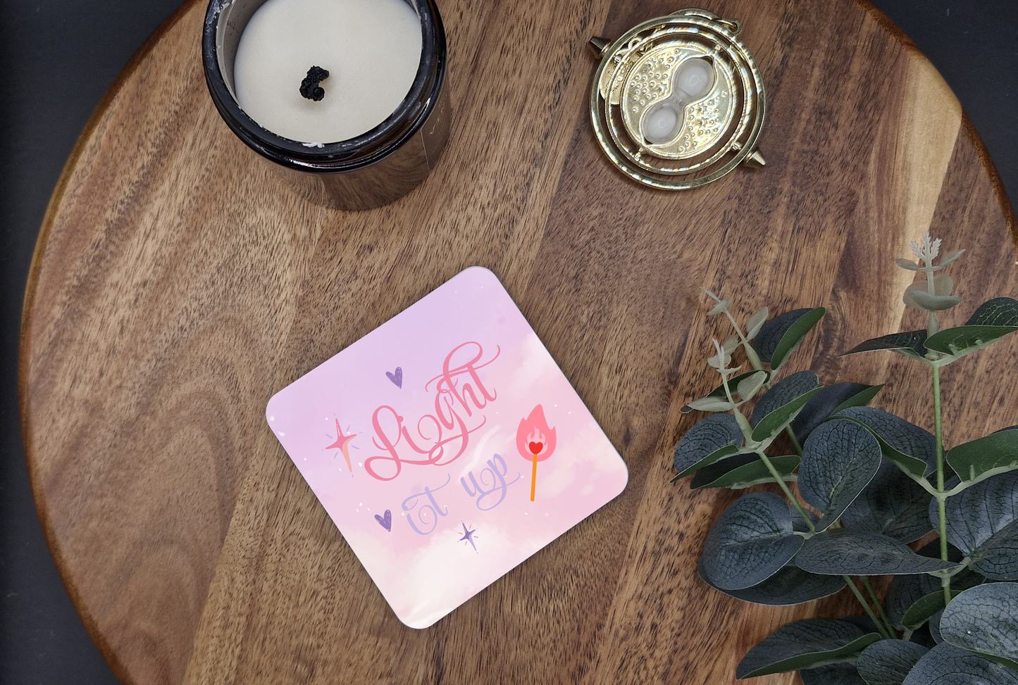 Hard Coaster 8.9cmx8.9cm (Light it up! ver)