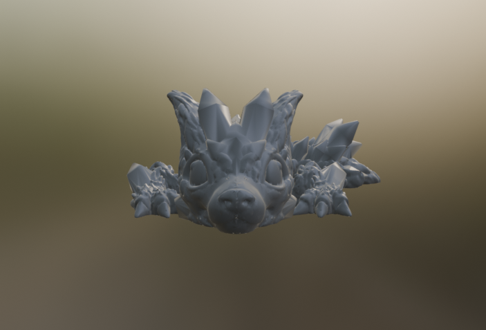 3D Printed Wolf Dragon Tadling (4-6 inches)