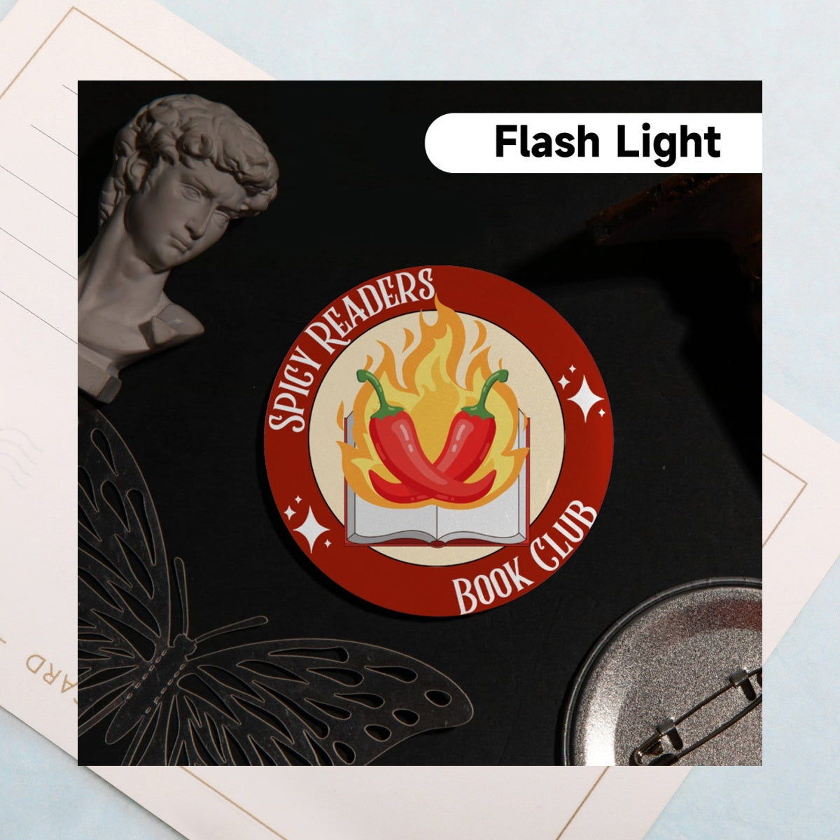 Spicy Reader - Holographic Badges