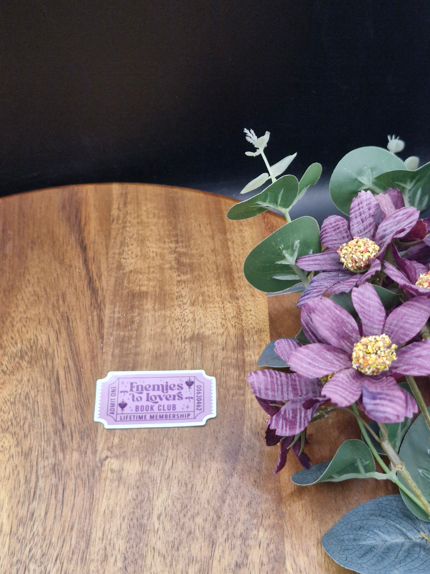 Enemies to lover ticket stub - Bookish Sticker