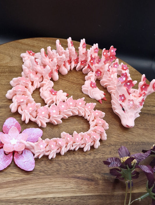 3D Printed Cherry Blossom Adult Dragon