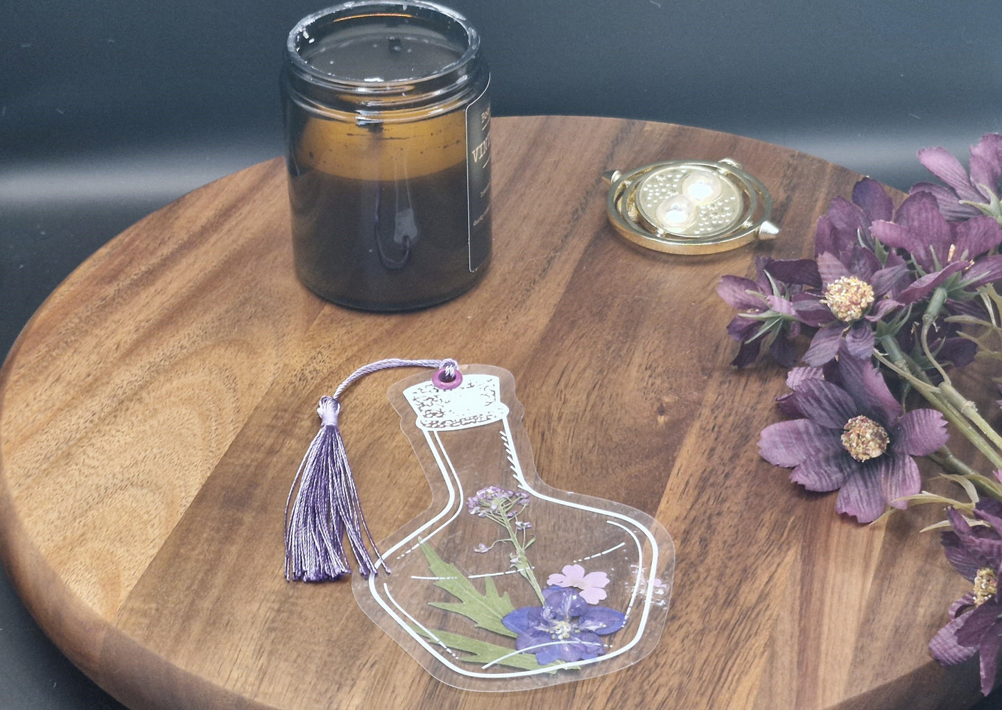 Potion Bottle Flower Bookmarks