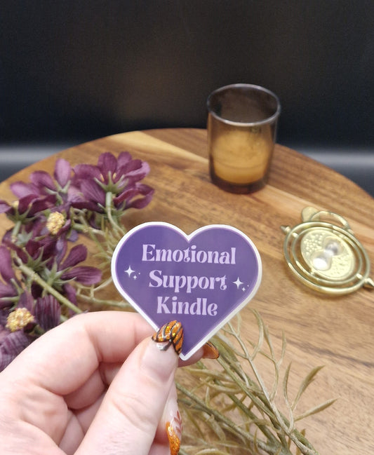 Sticker (Emotional support Kindle, purple heart ver)