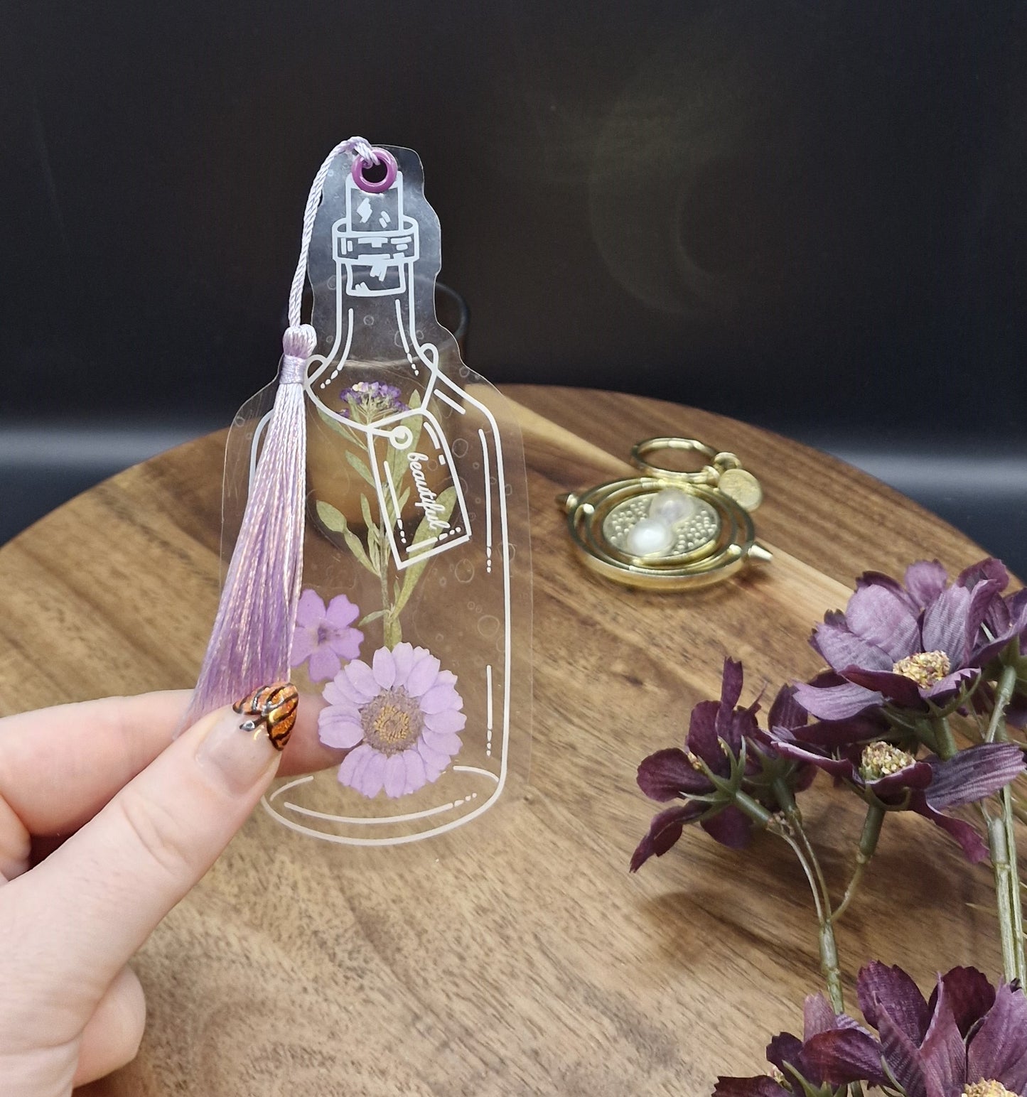 Potion Bottle Flower Bookmarks