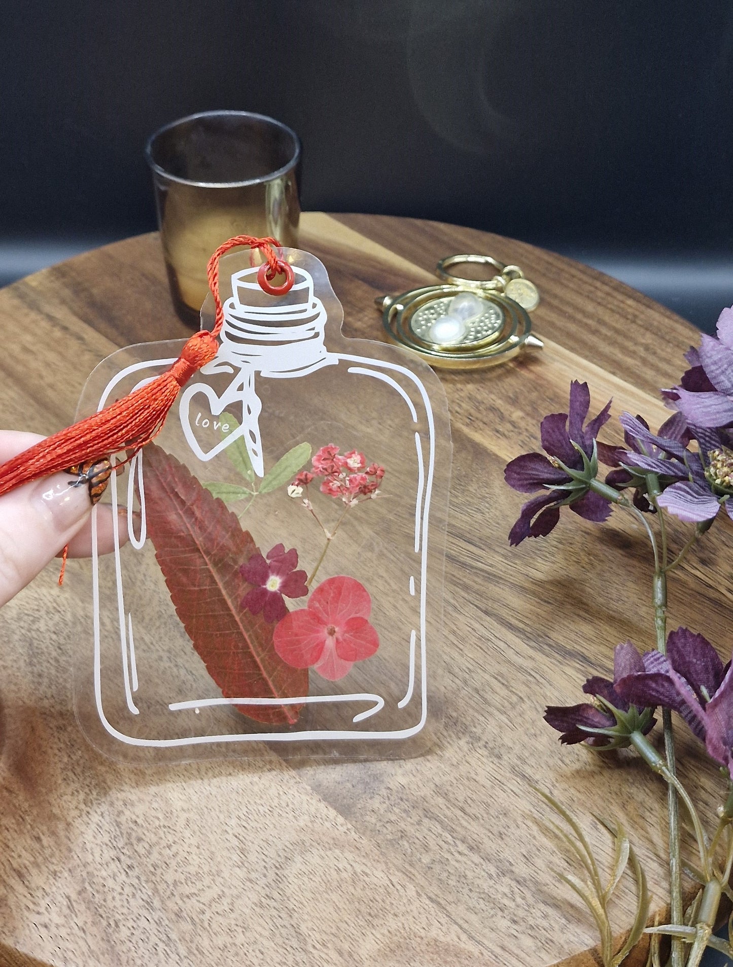 Potion Bottle Flower Bookmarks