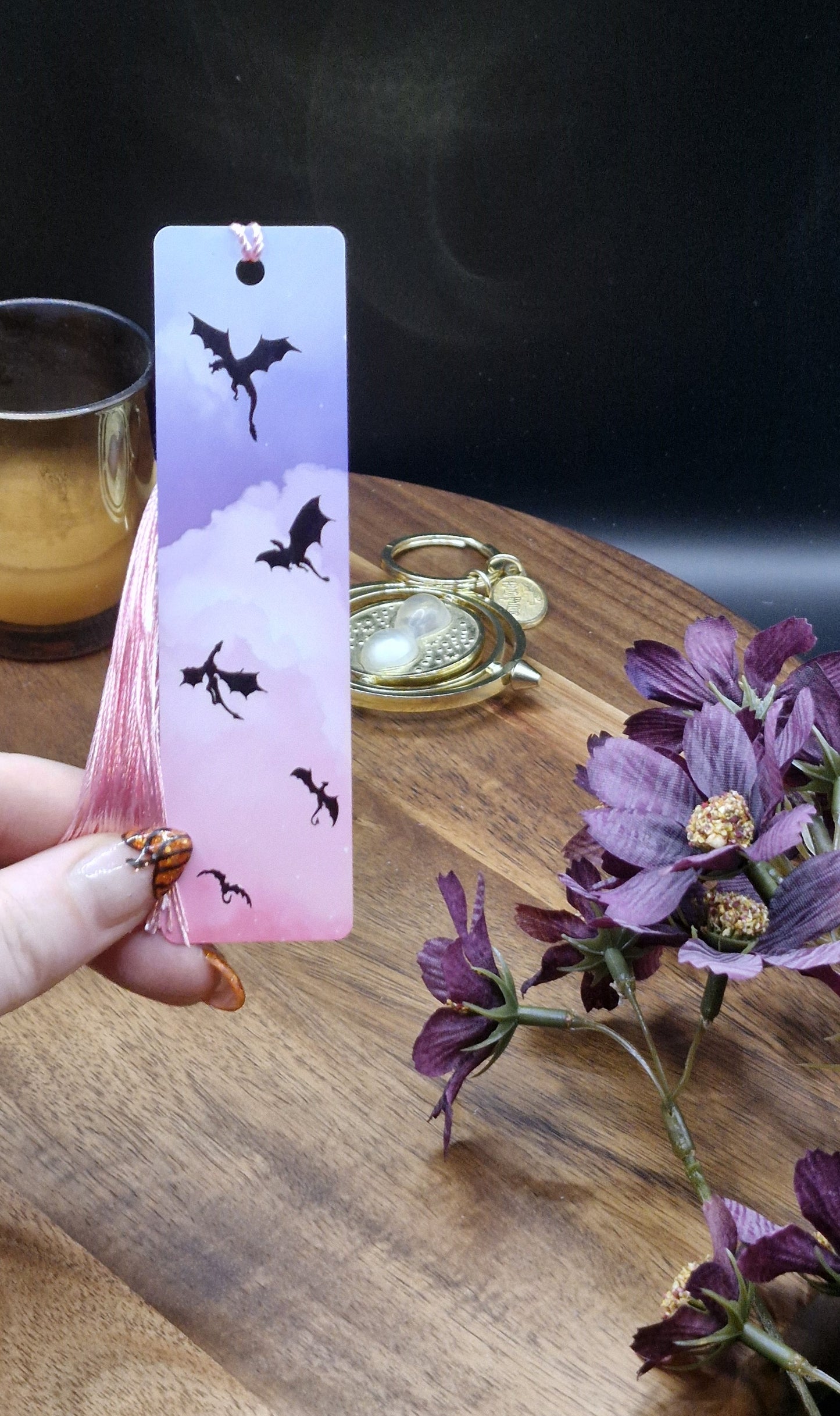 Metal Bookmarks (Flying Dragons, pastel ver)