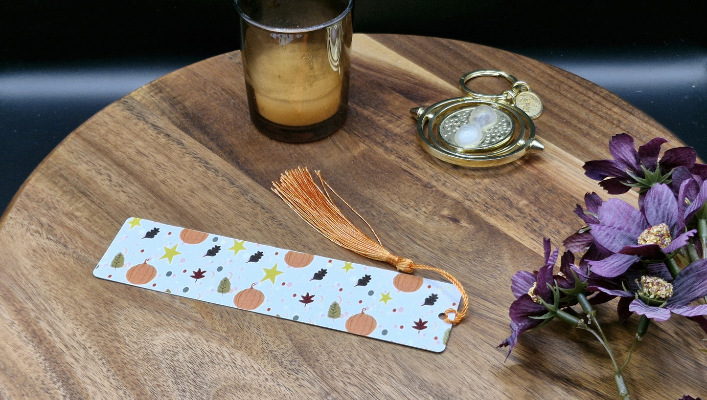 Metal Bookmarks (Autumn, pumpkin, leaves ver)