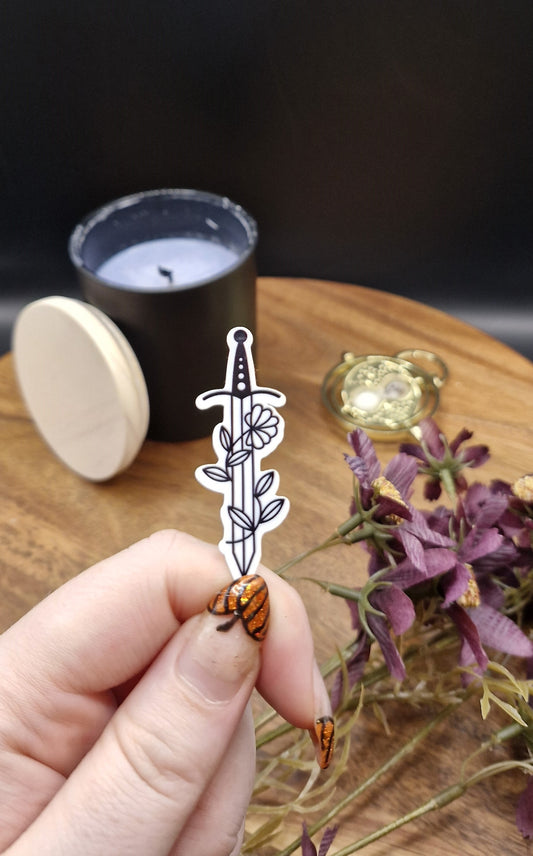 Sticker (Dainty floral sword ver)