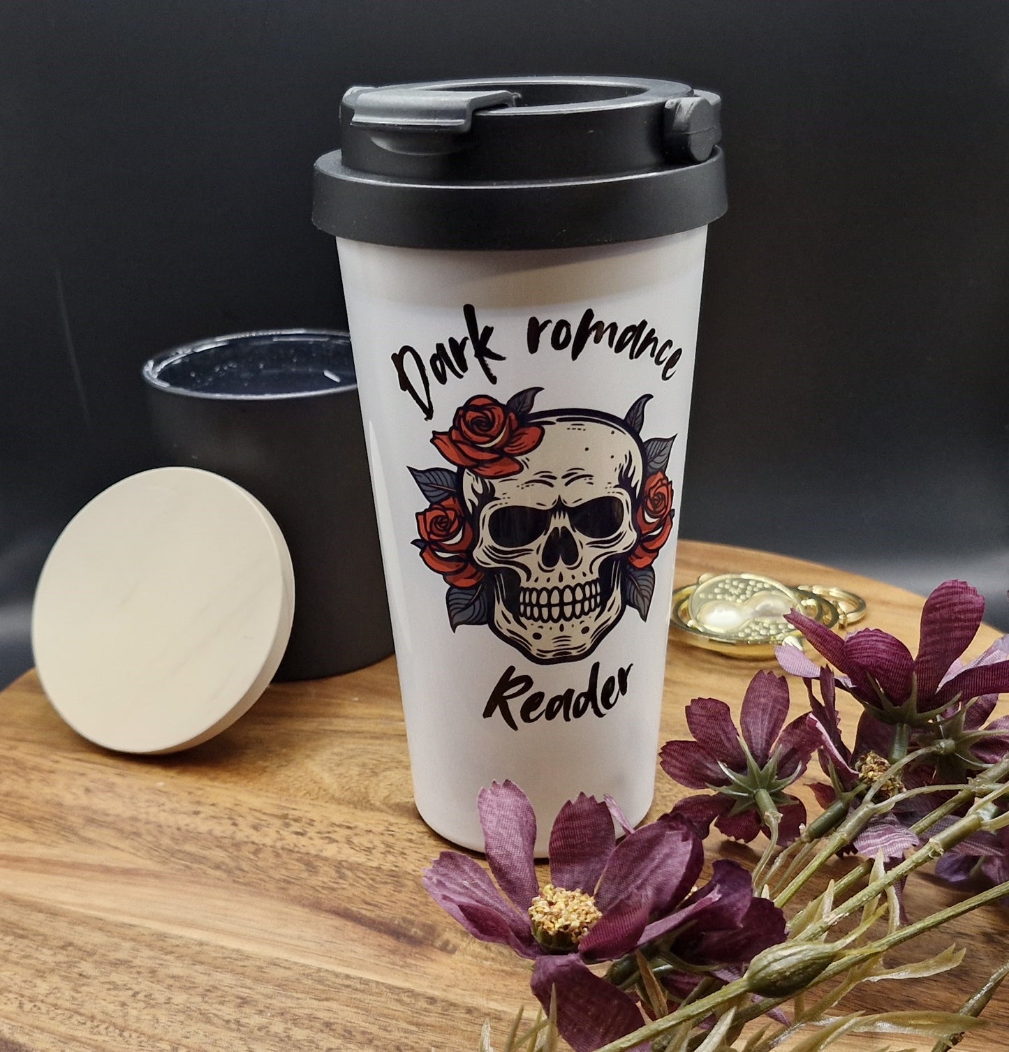 500ml Stainless Steel Thermos Cup (Take Out) - (Dark Romance Reader ver)