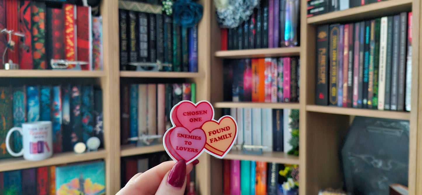 Sticker (Book trope love hearts - Fantasy/Romantasy ver)