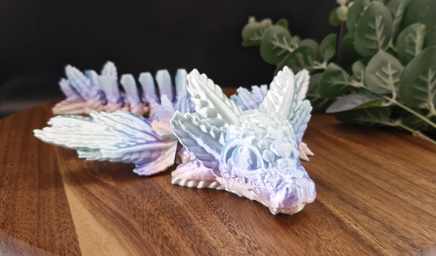 3D Printed Axolotl Baby Dragon (10-12 inches)