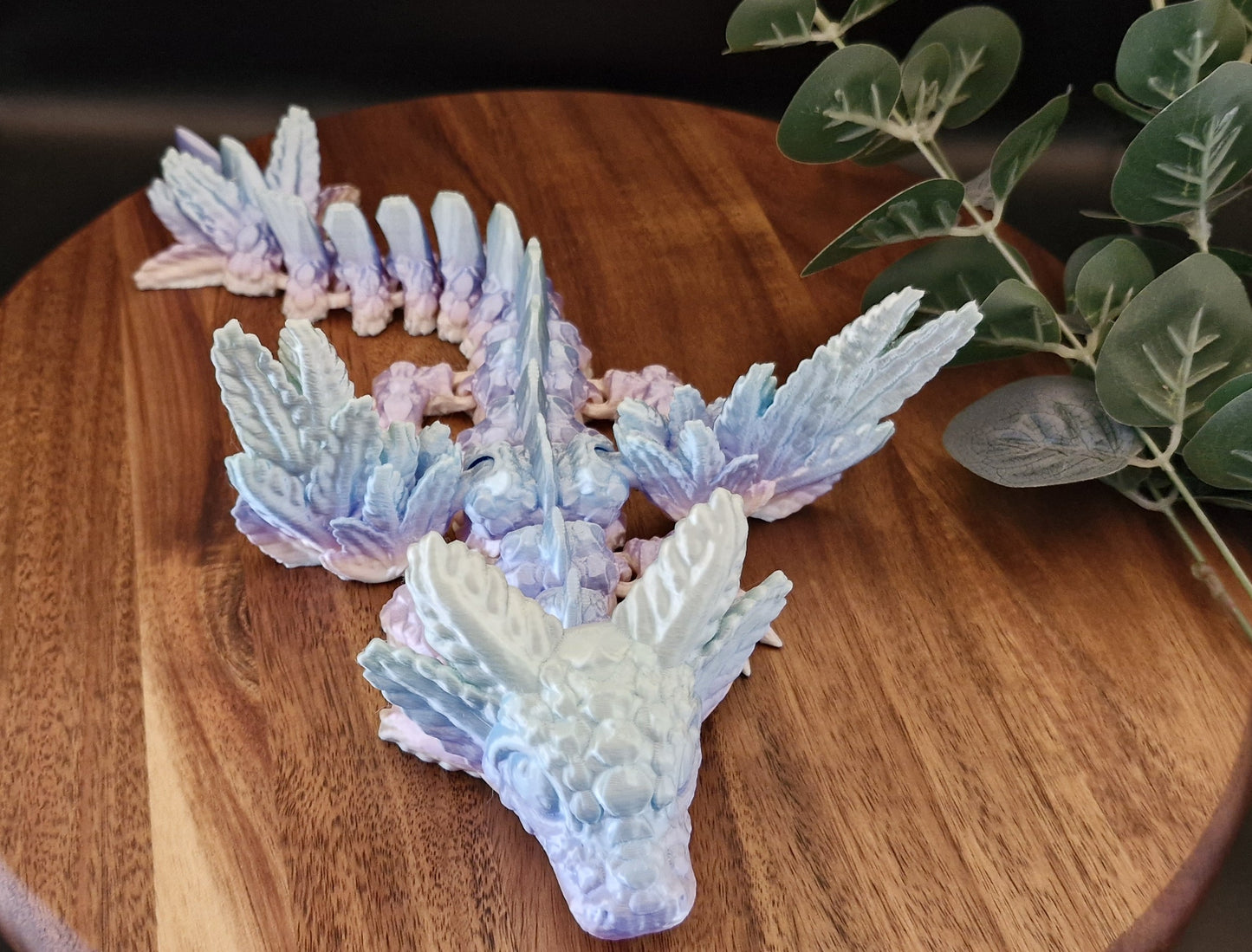 3D Printed Axolotl Baby Dragon (10-12 inches)