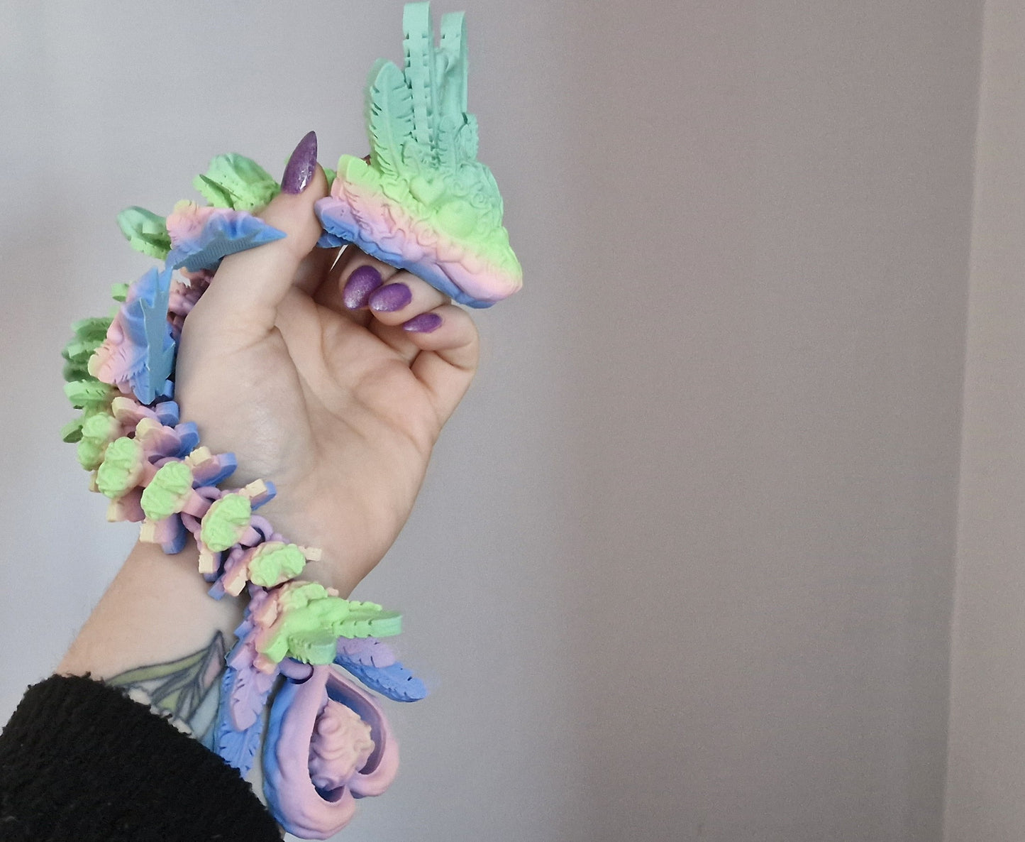 3D Printed Light Heart Baby Dragon (10-12 inches)