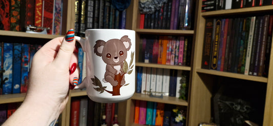 Koala on branch - 15oz Ceramic Mug
