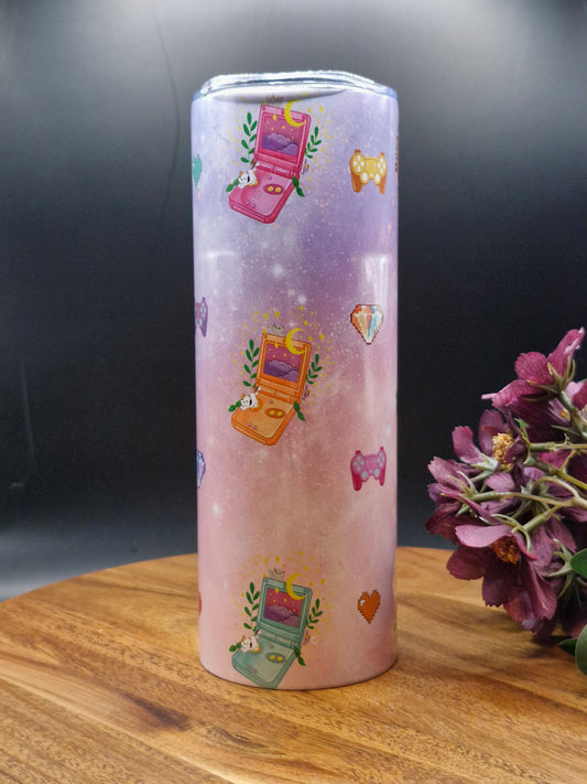 SP, Cats and Constellations - Retro Gaming Nostalgia - 20oz tumbler