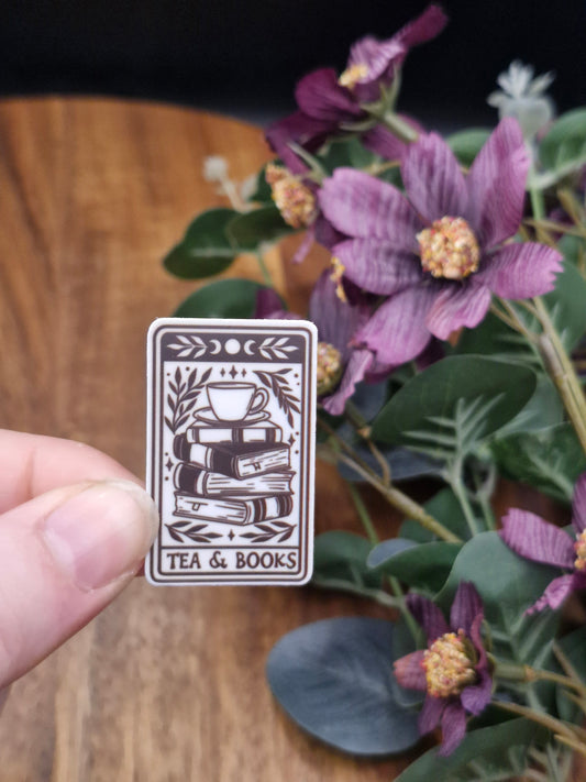Tea & Books - Bookish tarot card sticker