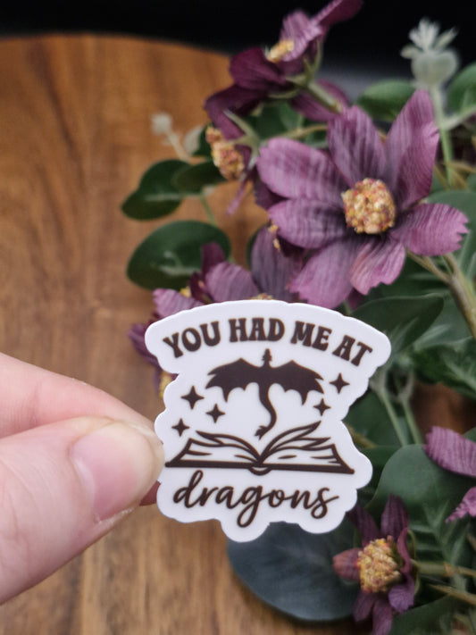 You had me at dragons - Relatable bookish sticker