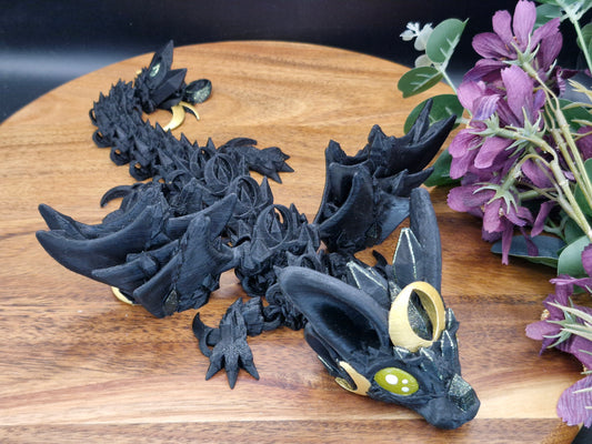 3D Printed Night Wing Baby Dragon (10-12 inches)