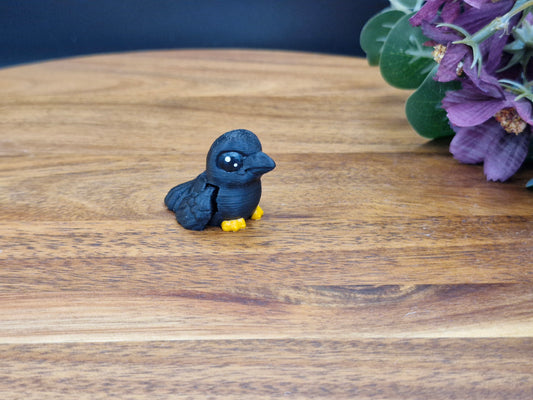 3D Printed Crow Hatchling