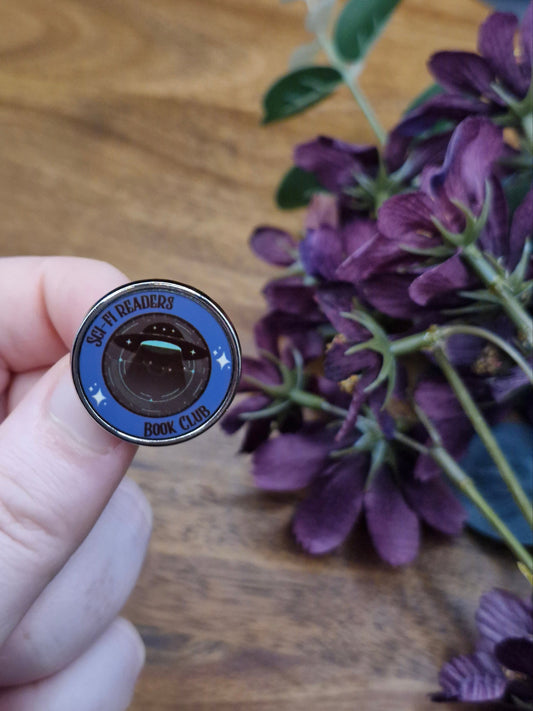 Sci-Fi Readers Book Club - Round Metal Pin Badge