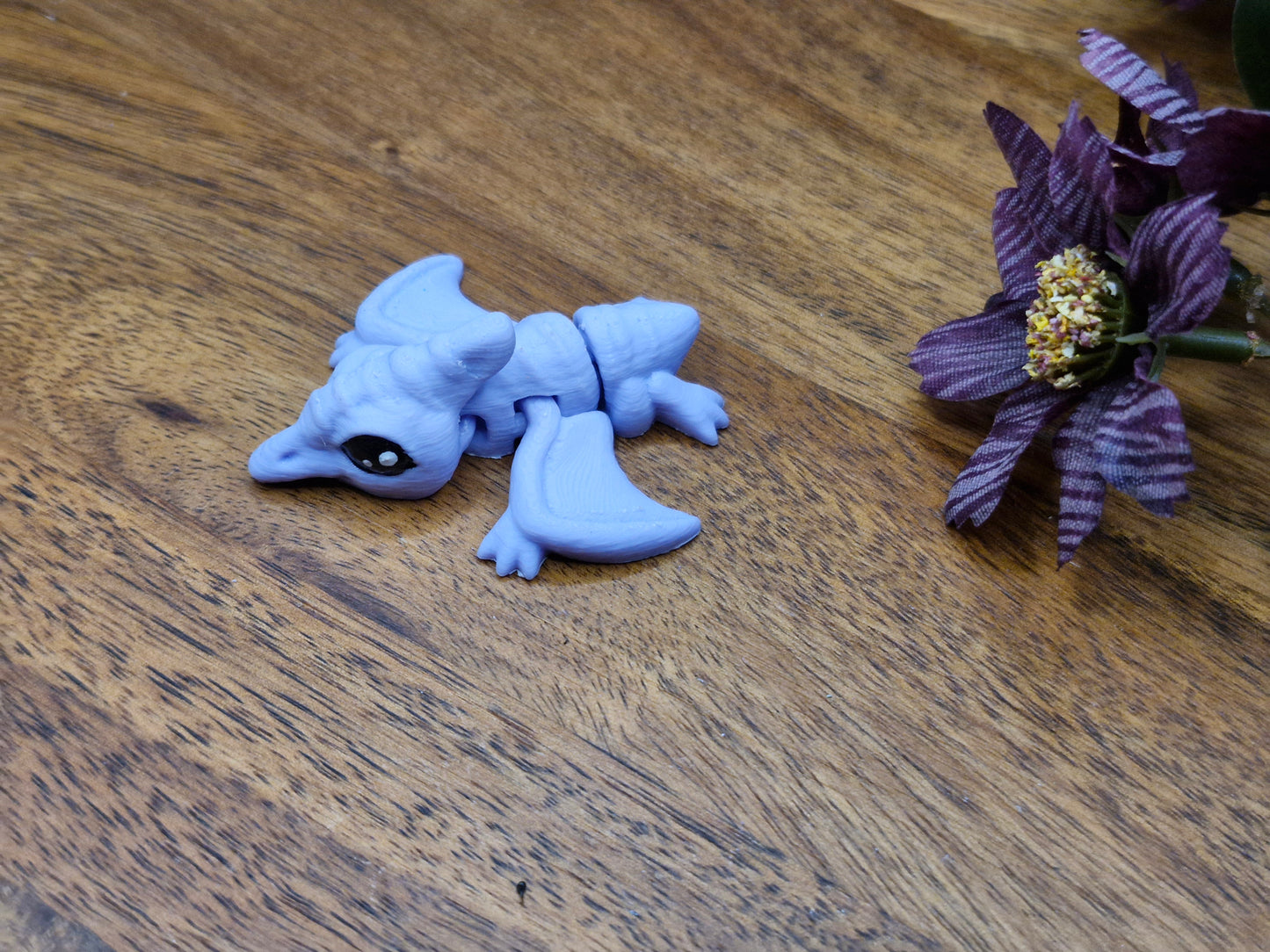 3D Printed Flying Flappy Dino Stripes Hatchling