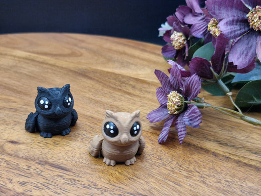 3D Printed Owl Hatchling