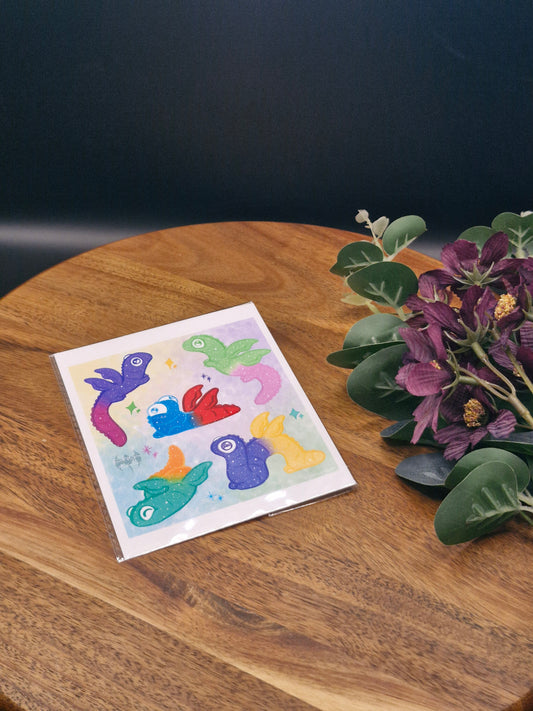 Sour Gummy Wyrms - Art Print