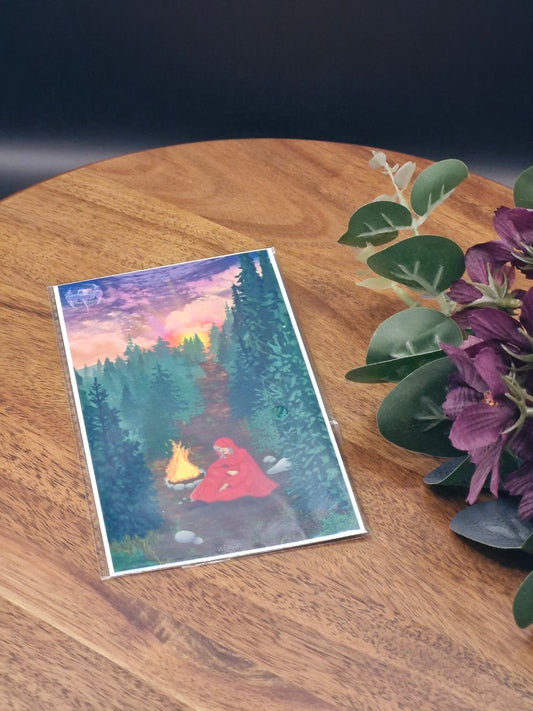 A Short Rest In The Forest - Raistlin, Dragon Lance - Art Print