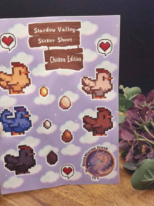 Chickens - Stardew Valley Sticker Sheet