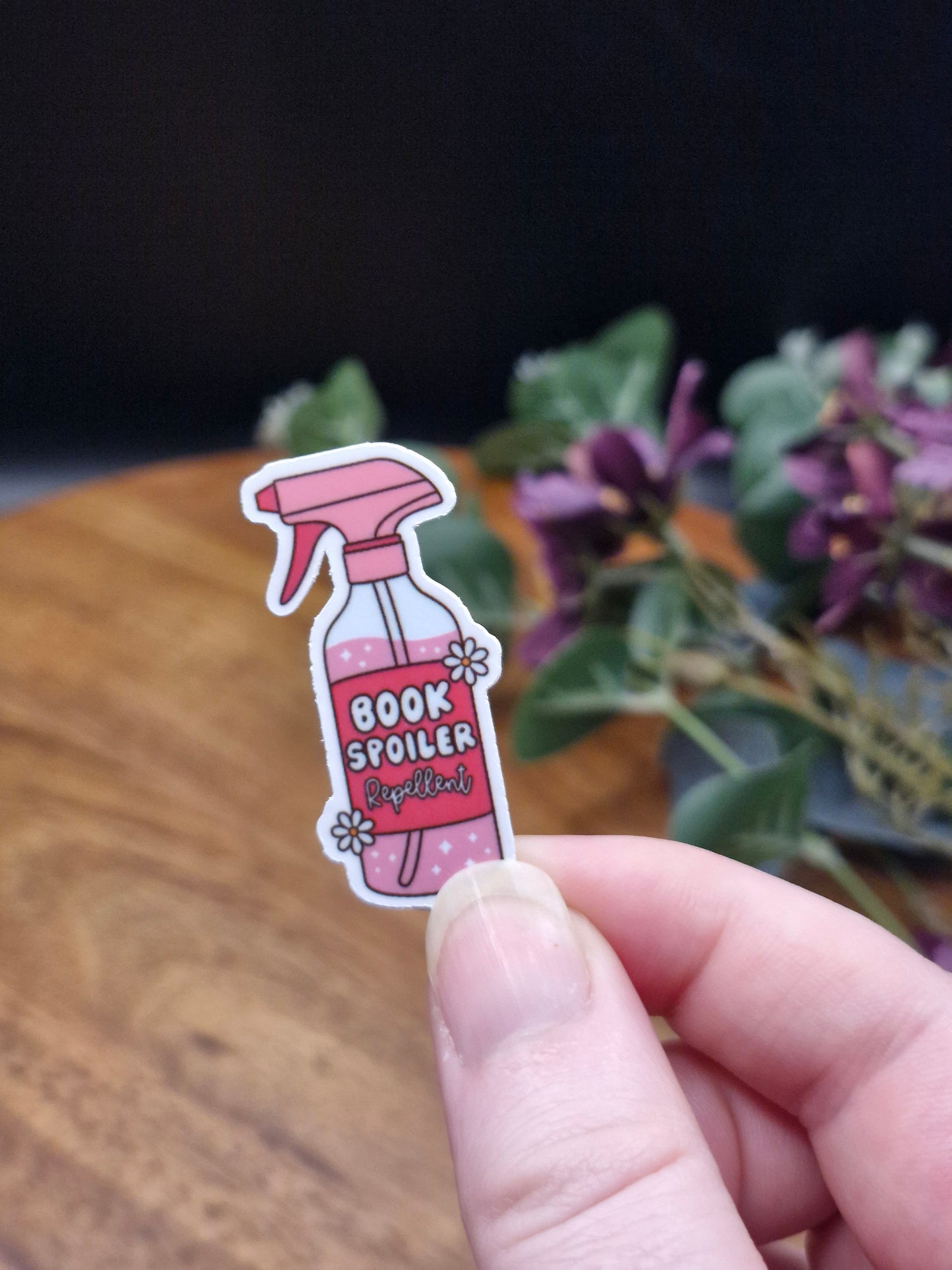 Book Spoiler Repellent - Sticker