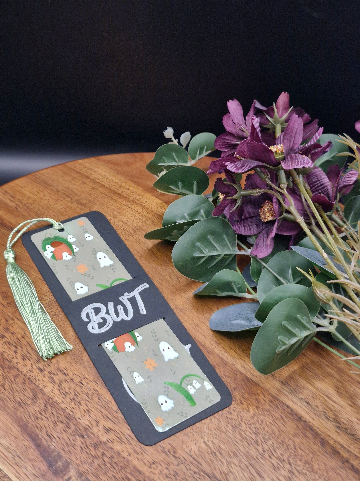 Spookulents - Cute Ghost plants - Metal Bookmark