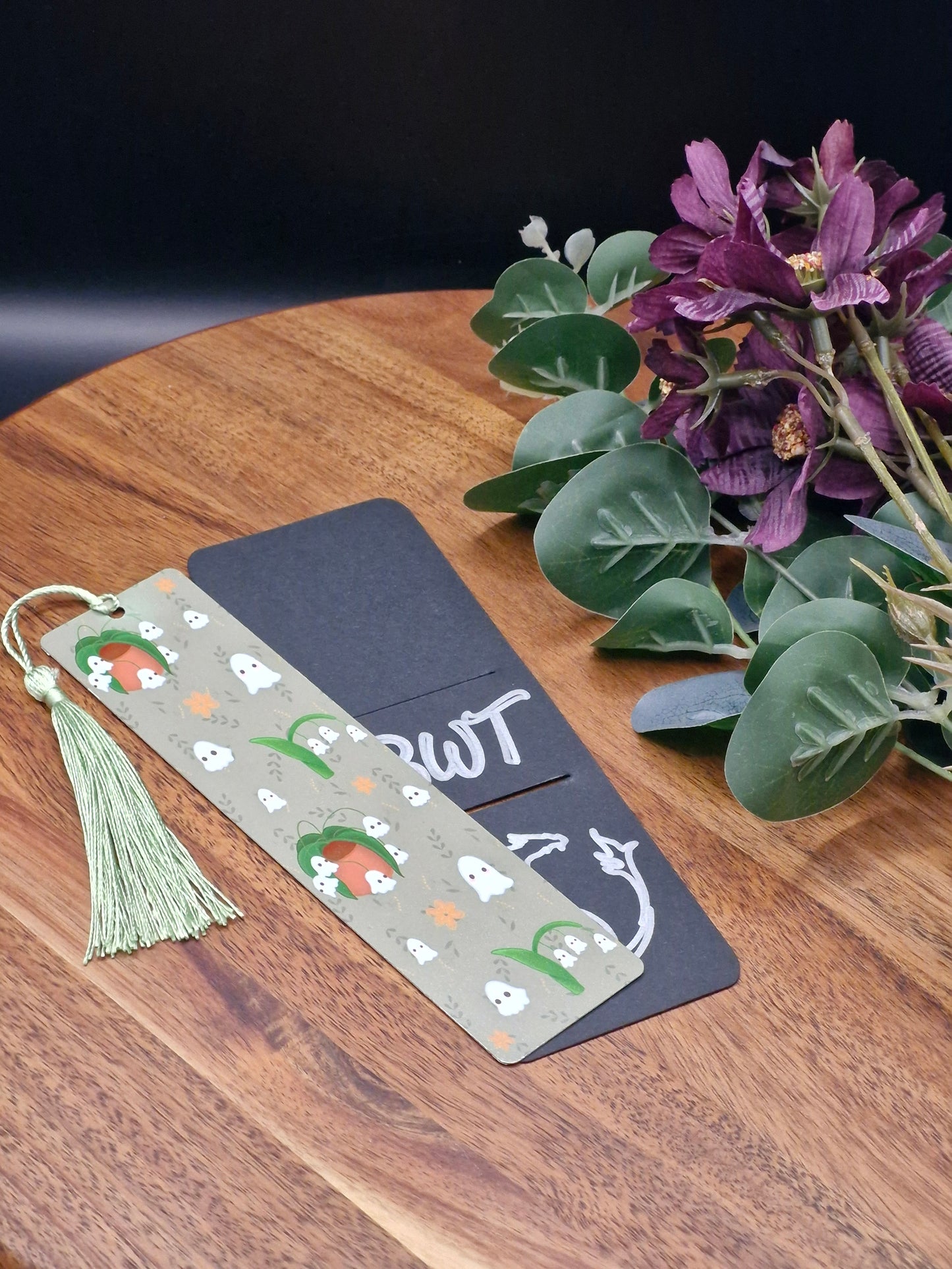 Spookulents - Cute Ghost plants - Metal Bookmark