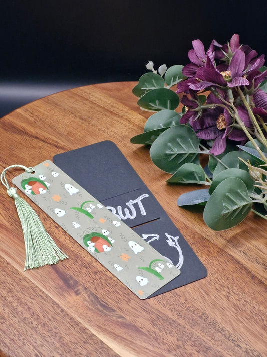 Spookulents - Cute Ghost plants - Metal Bookmark